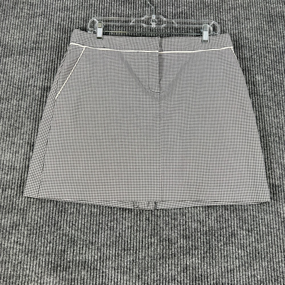 IZOD Womens Skirt 10 Black Check Perform X Lightweight Golf Tennis Casual